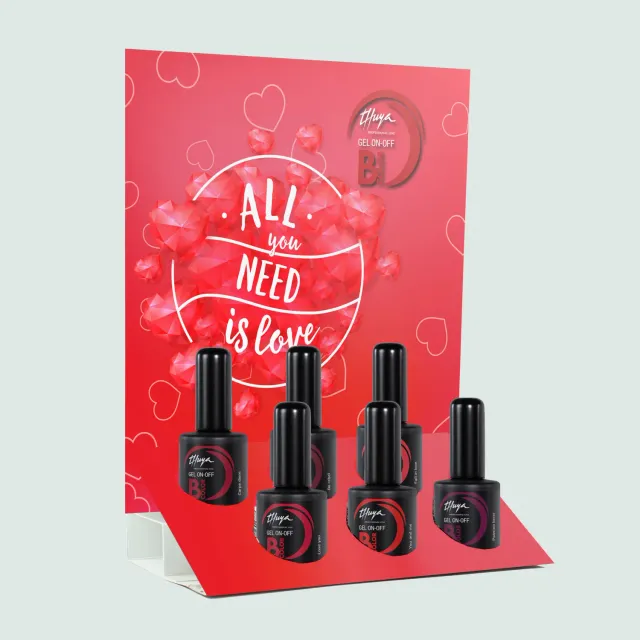 Thuya Nails B-Color All You Need Is Love displej 6 odstínů