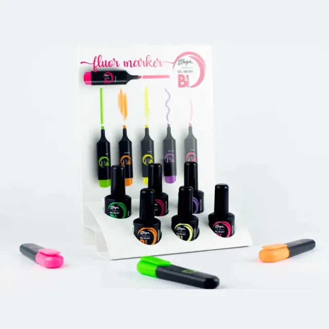 Thuya B-Color Fluor Marker stojan 6 neonových odstínů