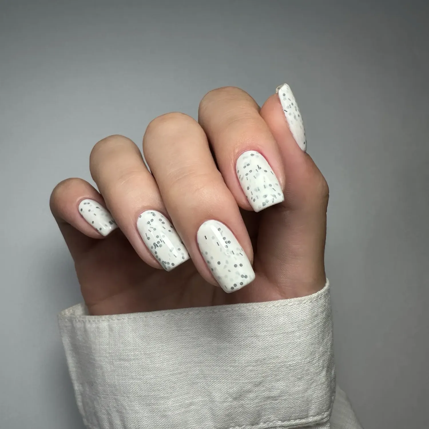 BioSculpture No. 227 Snowflake Frosting gel 4,5 g s vločkami