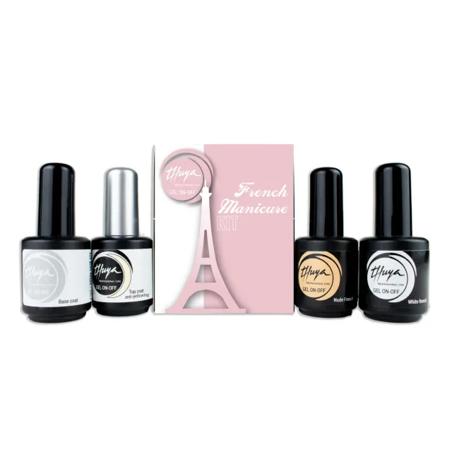 Thuya Nails French Manicure On-Off kit gel laků
