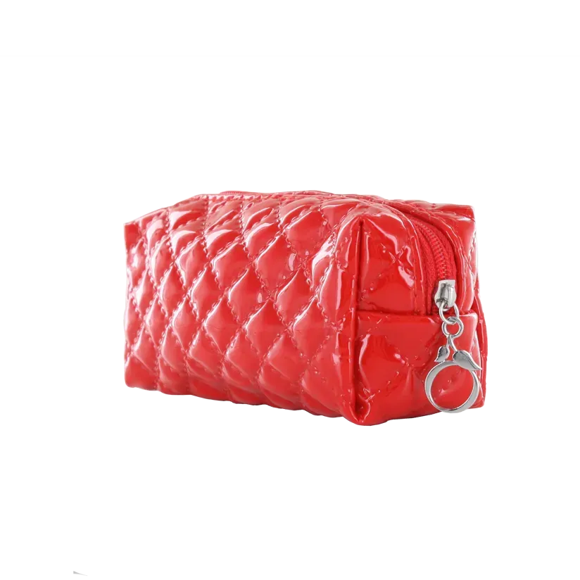 Herôme Beauty Bag malá kosmetická taštička červená zip