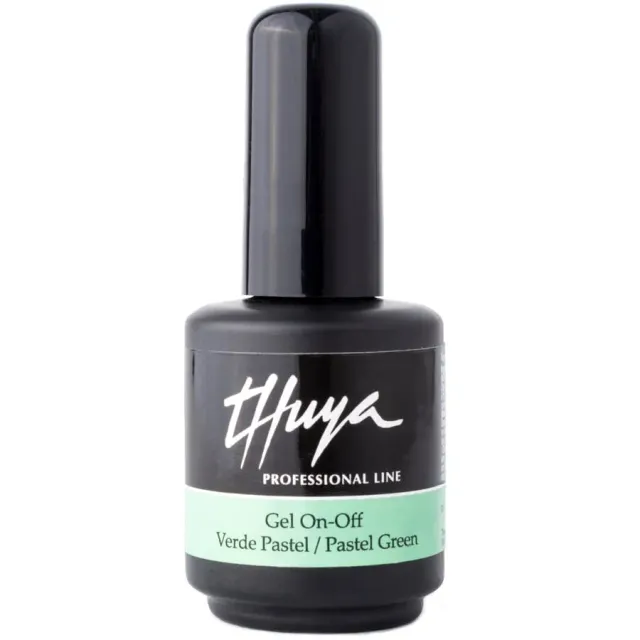 Thuya Gel On-Off Pastel Green gel lak světle zelená