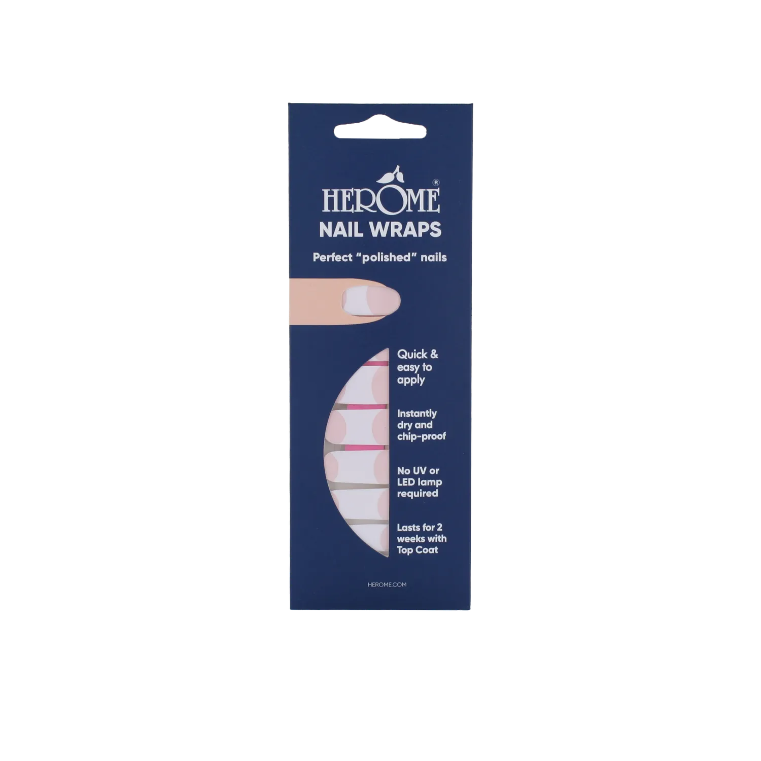 Herôme Nail Wraps nálepky na nehty 1 ks bez lampy