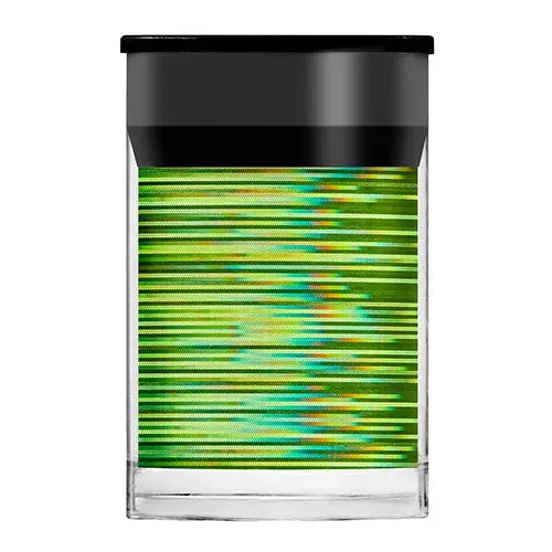Lecenté Lime Green Holographic Lines Nail Foil fólie