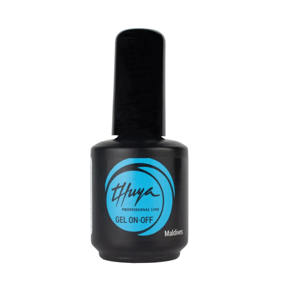 Thuya Nails Gel On-Off gel lak Maldives svěží modrá