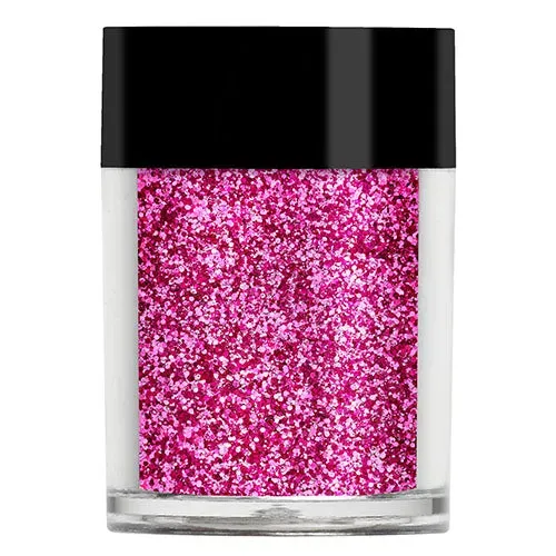 Lecenté Pink Multi Glitz Chunky třpytky na nehty hot pink