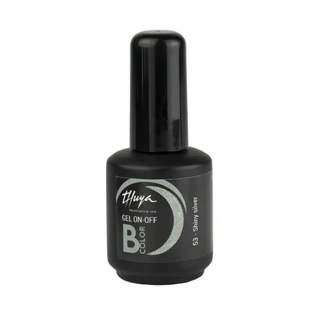 Thuya B-Color Shiny Silver Nº53 gel lak stříbrný