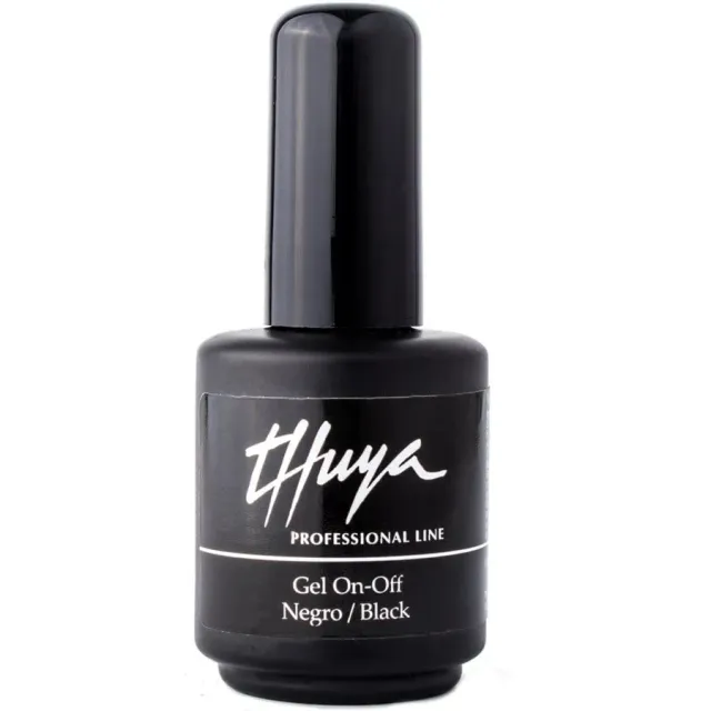 Thuya Nails Gel On-Off Black gel lak černý