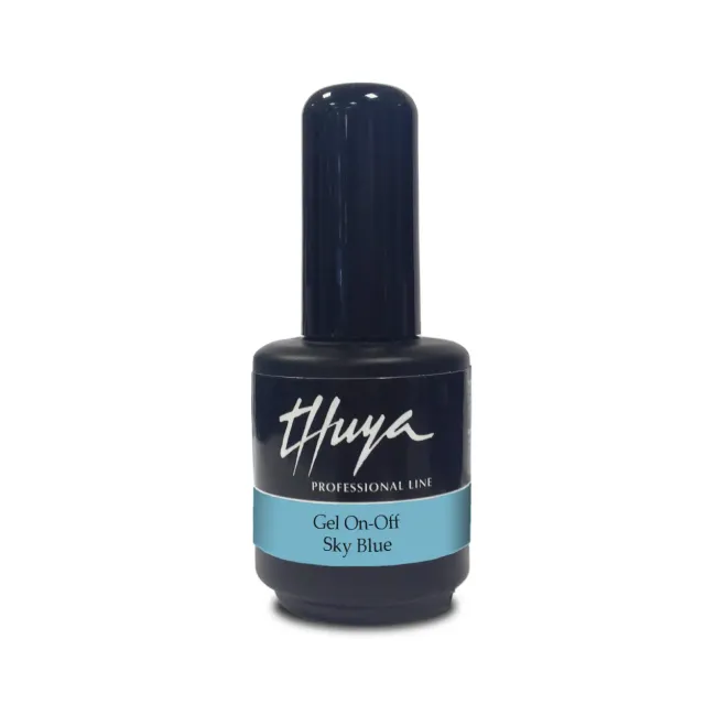 Thuya Nails On-Off Sky Blue gel lak nebesky modrý