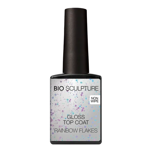 BioSculpture Rainbow Flakes Gloss Top Coat vrchní gel