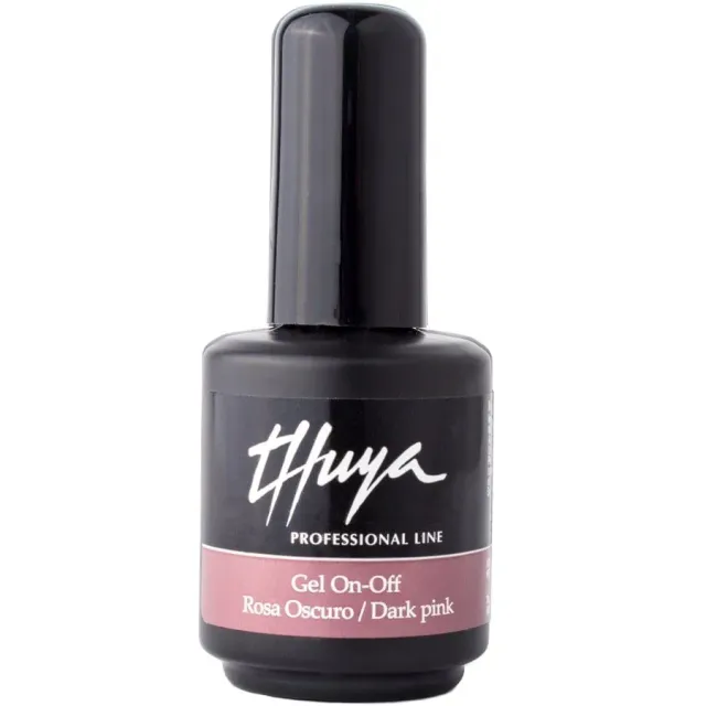 Thuya Nails Gel On-Off Dark Pink gel lak tmavě růžový
