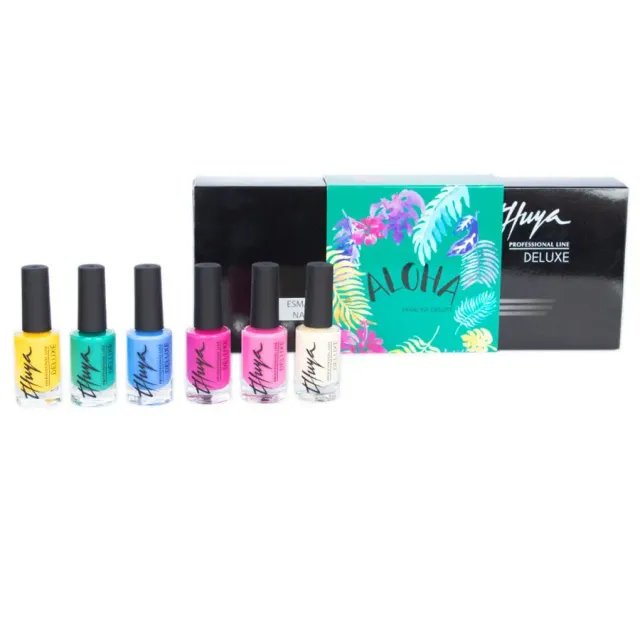 Thuya Deluxe Aloha sada laků na nehty 6 ks zářivá