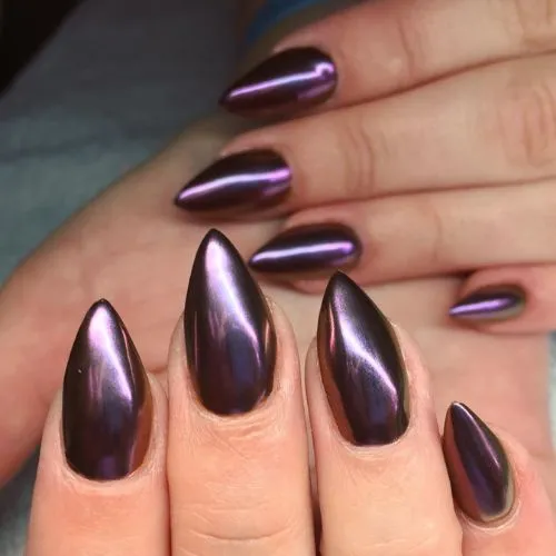 Lecenté Bronze Chameleon chromový pudr na nehty bronzový