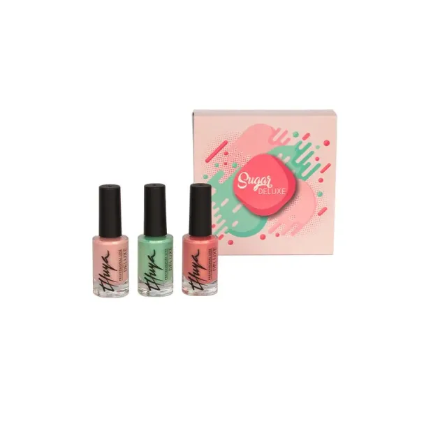 Thuya Nails Sugar Deluxe sada gel laků 3 odstíny pastelové