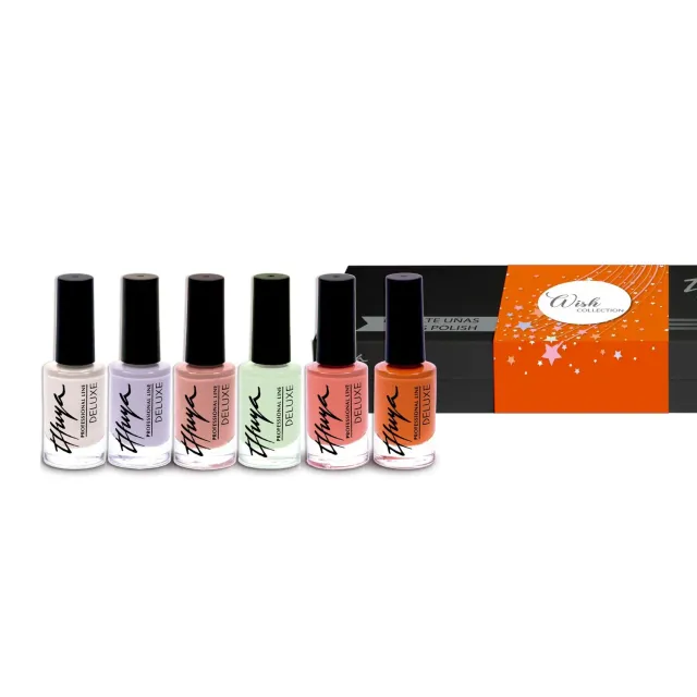Thuya Nails Deluxe Wish sada laků na nehty 6 ks světlá