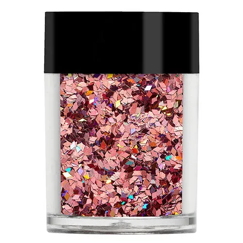Lecenté Rose Holographic Chunky Nail Glitter třpytky na nehty
