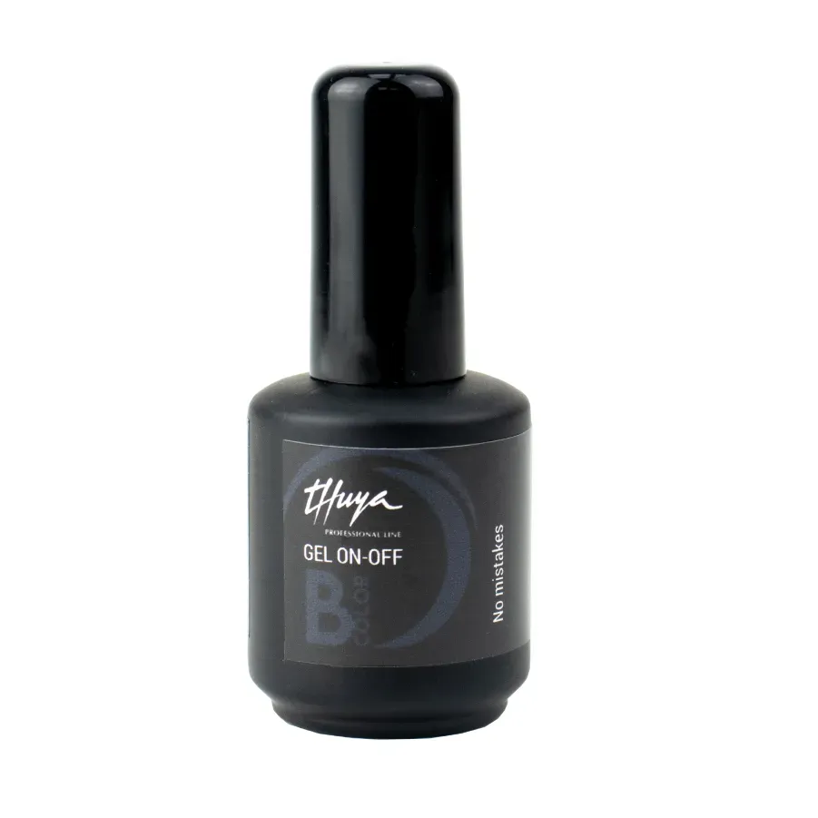 Thuya Nails B-Color No Mistakes gel lak on-off šedý