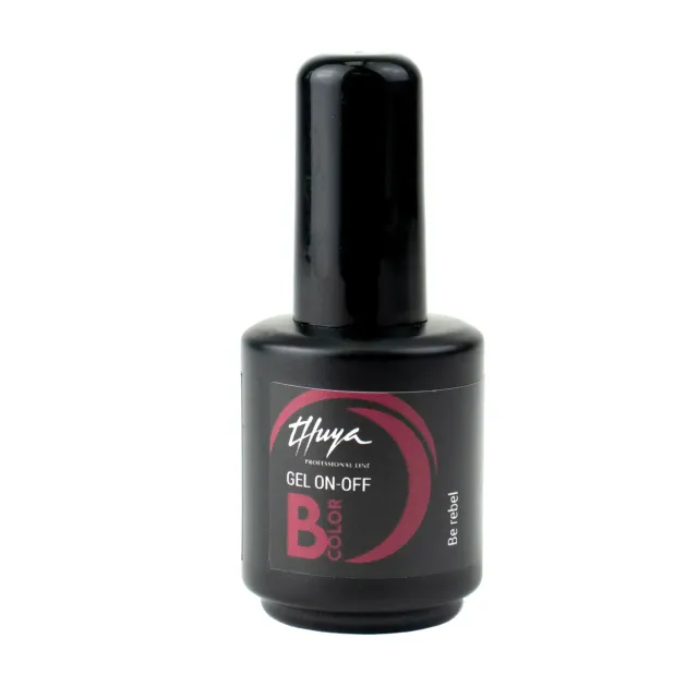 Thuya Nails B-Color Be Rebel gel lak tmavě červený