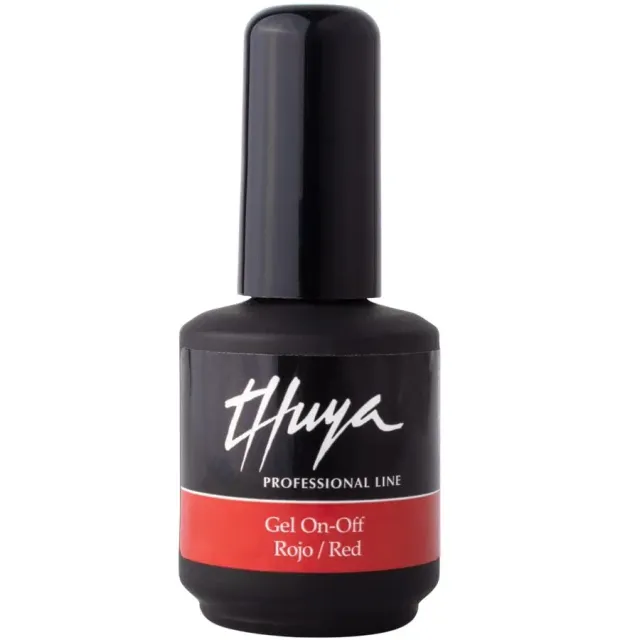 Thuya Nails Gel On-Off Red gel lak zářivá červená