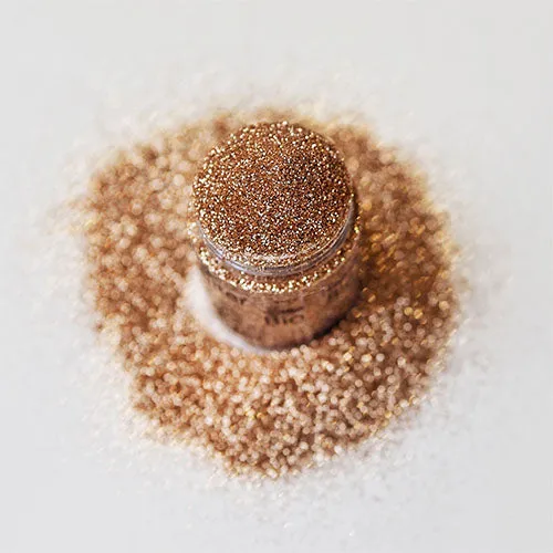Lecenté Bioglitter Acorn třpytky světle růžové zlaté